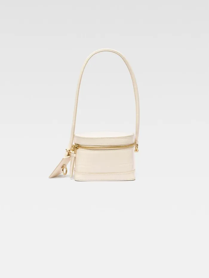 Women Crossbody and Handbags JACQUEMUS The Vanito Light Ivory Women Crossbody and Handbags JACQUEMUS The Vanito Light Ivory