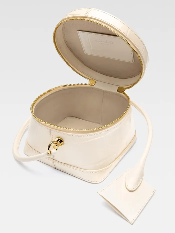 Women Crossbody and Handbags JACQUEMUS The Vanito Light Ivory Women Crossbody and Handbags JACQUEMUS The Vanito Light Ivory