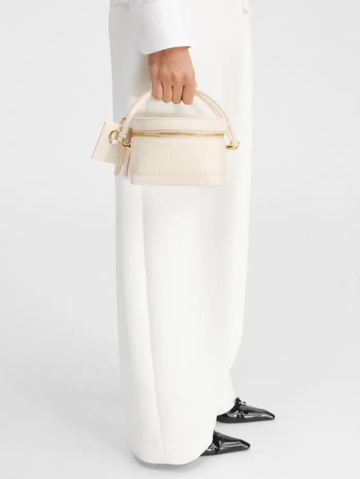 Women Crossbody and Handbags JACQUEMUS The Vanito Light Ivory Women Crossbody and Handbags JACQUEMUS The Vanito Light Ivory