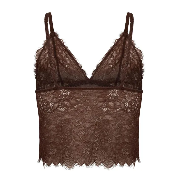 Women Cup A To D Love Stories Dawn Long Bralette Dark Brown