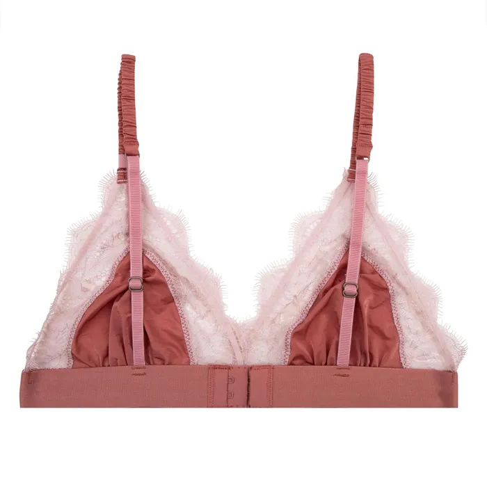 Women Cup A To D Love Stories Love Lace Bralette Rose Pink