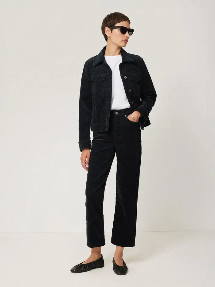Women Delmont Cord Tapered Jean Navy Jigsaw Coords