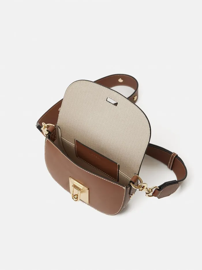 Women Denbigh Studded Leather Bag Tan Jigsaw Leather