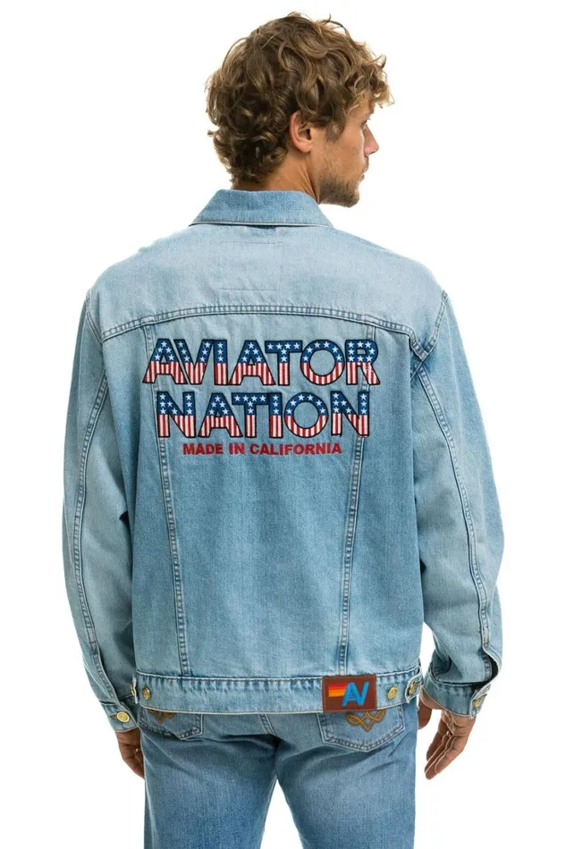Women Denim Aviator Nation AVIATOR NATION OVERSIZED CONCERT DENIM JACKET 8211 SUPER LIGHT Women Denim Aviator Nation AVIATOR NATION OVERSIZED CONCERT DENIM JACKET 8211 SUPER LIGHT