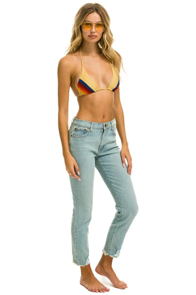 Women Denim Aviator Nation MID RISE SLIM SURFER JEAN 8211 VINTAGE