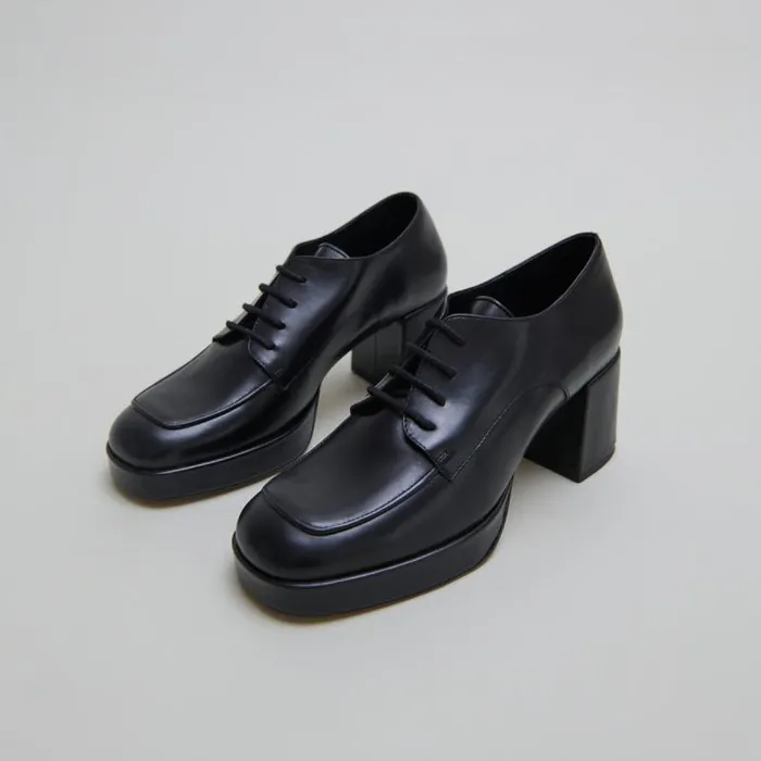 Women Derbies With Heels Black JONAK Derbies Oxfords