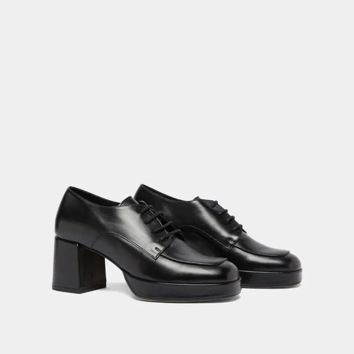 Women Derbies With Heels Black JONAK Derbies Oxfords