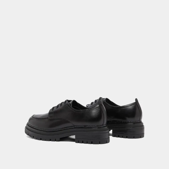 Women Derbies With Notched Soles Black JONAK Derbies Oxfords