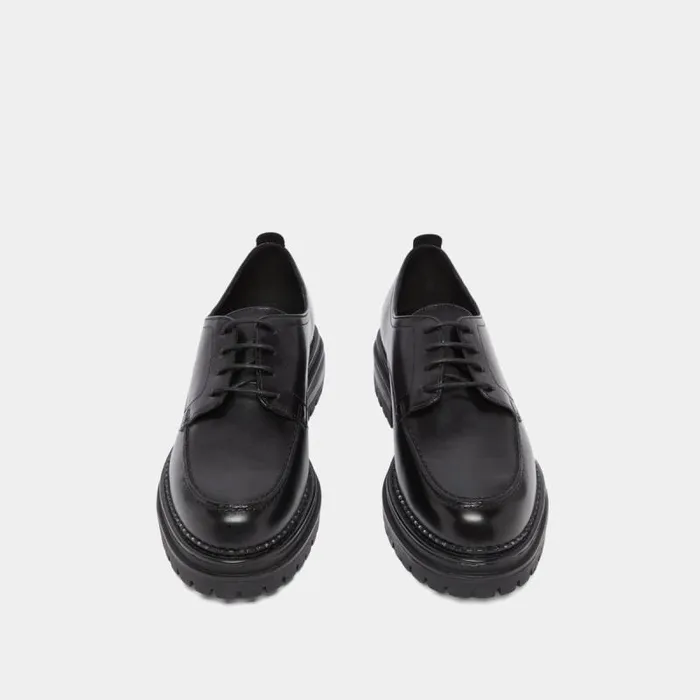Women Derbies With Notched Soles Black JONAK Derbies Oxfords