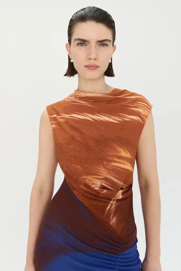 Women Dresses and Jumpsuits Jonathan Simkhai Acacia Dress Printed Midi Dress Women Dresses and Jumpsuits Jonathan Simkhai Acacia Dress Printed Midi Dress