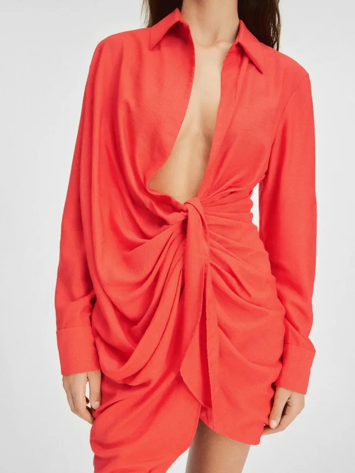Women Dresses and Skirts JACQUEMUS The Bahia Dress Orange