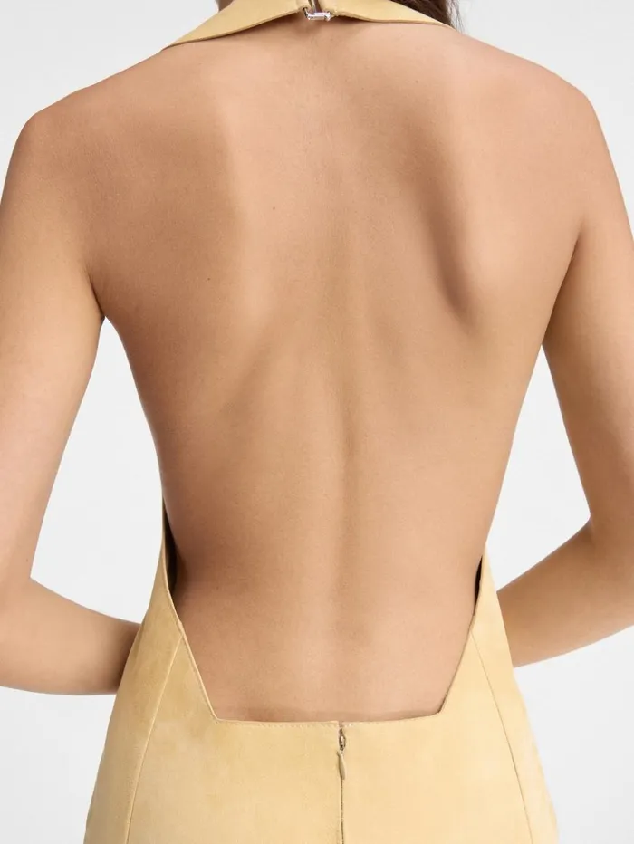 Women Dresses and Skirts JACQUEMUS The Favola Long Dress Beige Women Dresses and Skirts JACQUEMUS The Favola Long Dress Beige
