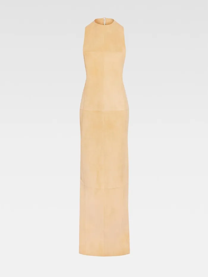 Women Dresses and Skirts JACQUEMUS The Favola Long Dress Beige Women Dresses and Skirts JACQUEMUS The Favola Long Dress Beige