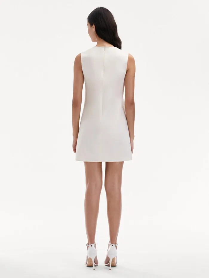 Women Dresses Oscar De La Renta Marbled Tulip Shift Dress Ivory Red
