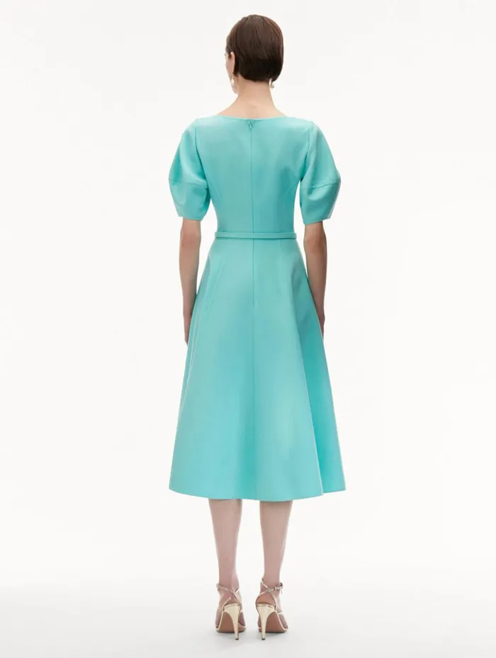 Women Dresses Oscar De La Renta Puff Sleeve Wool Dress Soft Mint