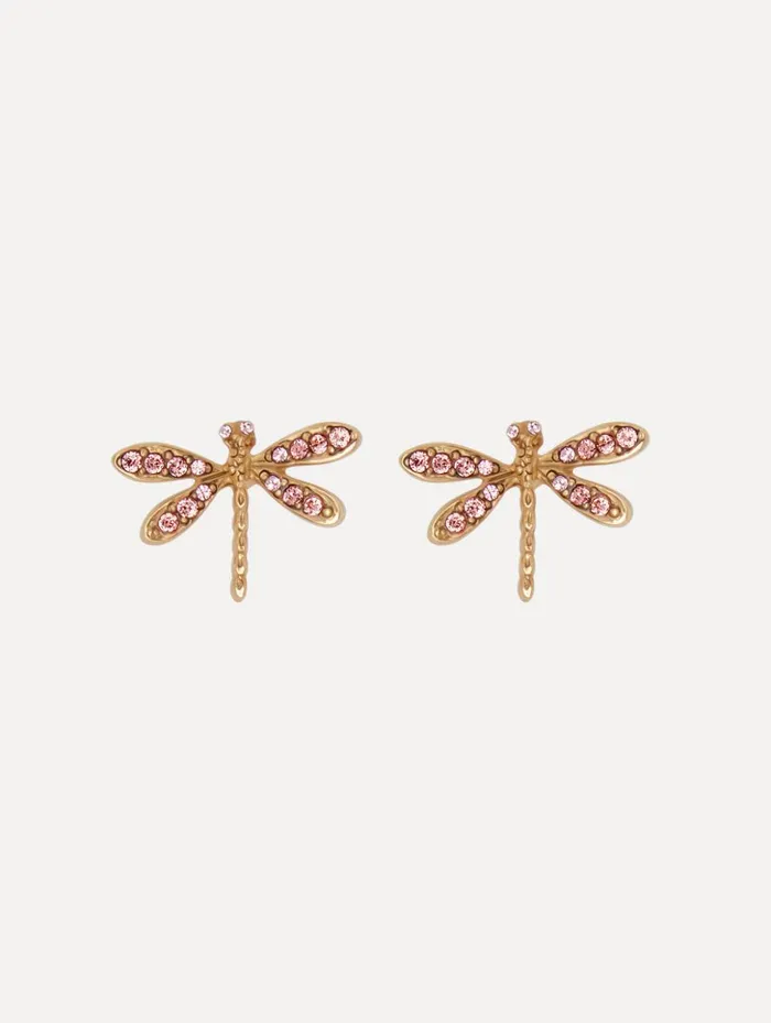Women Earrings Oscar De La Renta Dragonfly Earrings Rose