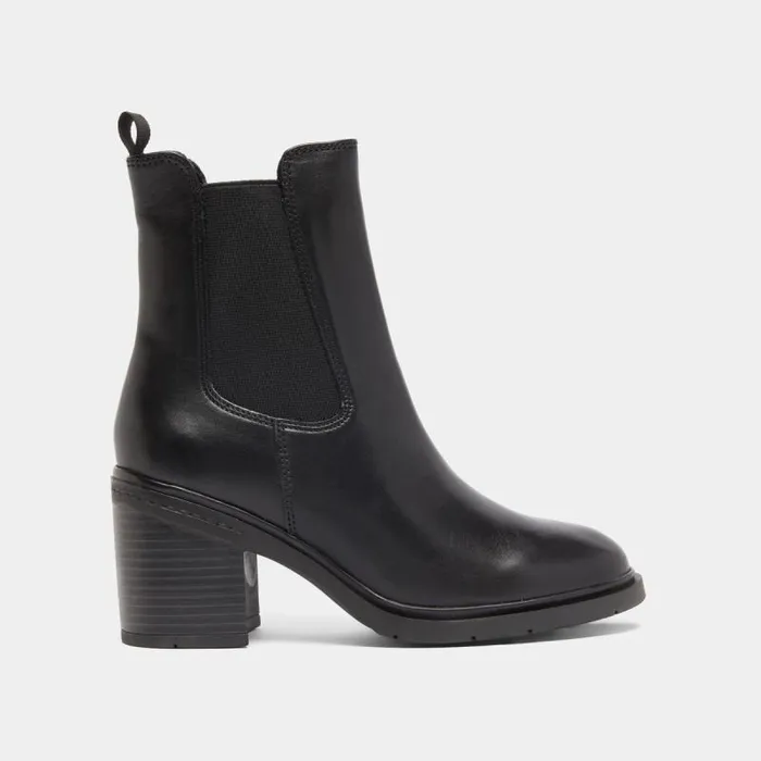 Women Elasticated Ankle Boots With Rounded Toes Black JONAK Ankle Boots Lowboots