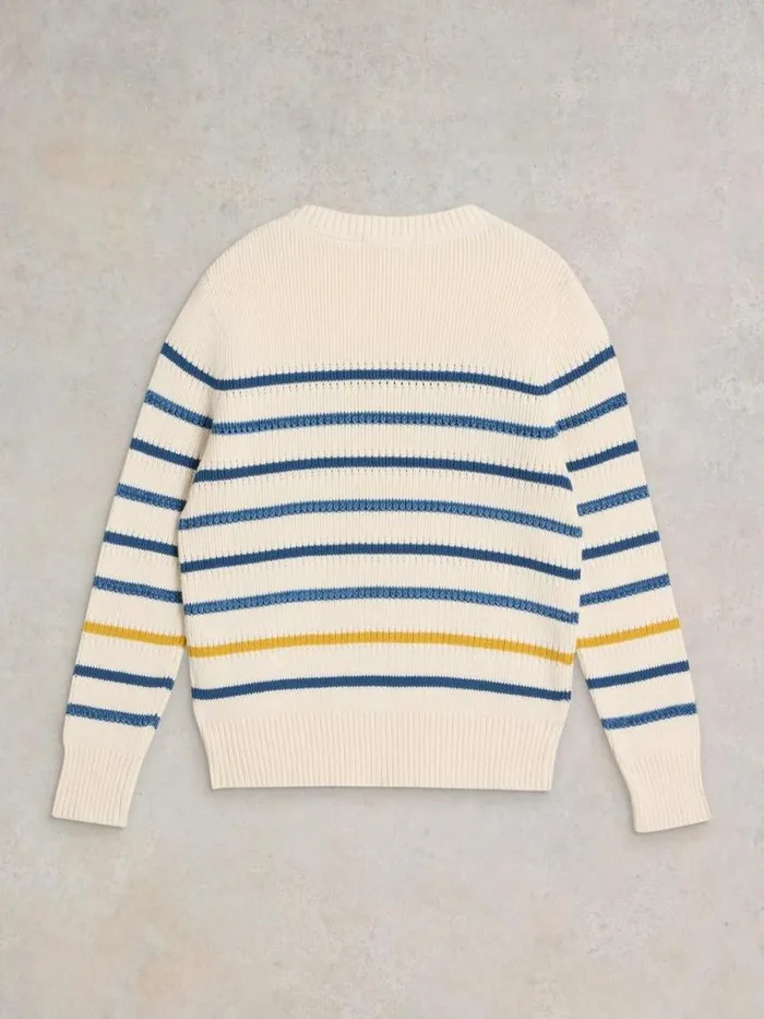 Women ELLIE STRIPE JUMPER Natural Multi White Stuff Knitwear Women ELLIE STRIPE JUMPER Natural Multi White Stuff Knitwear