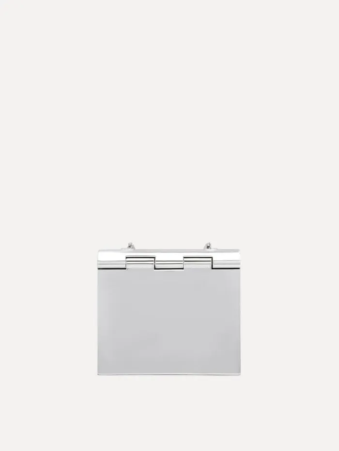 Women Evening Handbags Oscar De La Renta 3D Printed Nano TRO Bag Silver Women Evening Handbags Oscar De La Renta 3D Printed Nano TRO Bag Silver