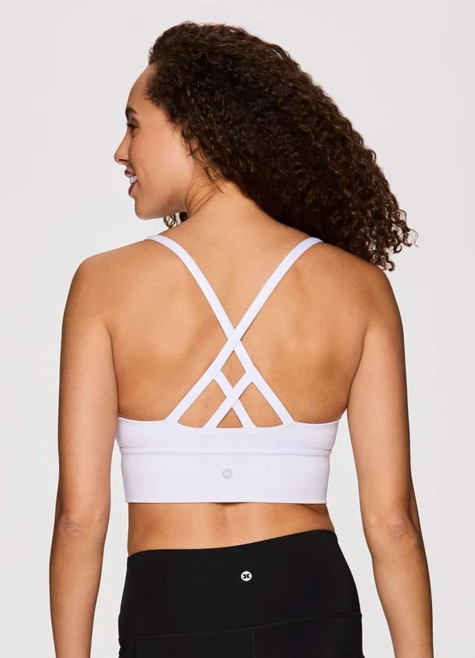 Women Everyday Strappy Bra White RBX Active Sports Bras