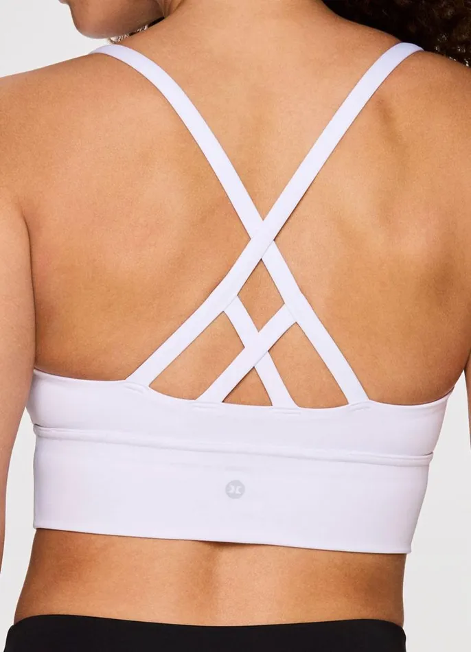 Women Everyday Strappy Bra White RBX Active Sports Bras
