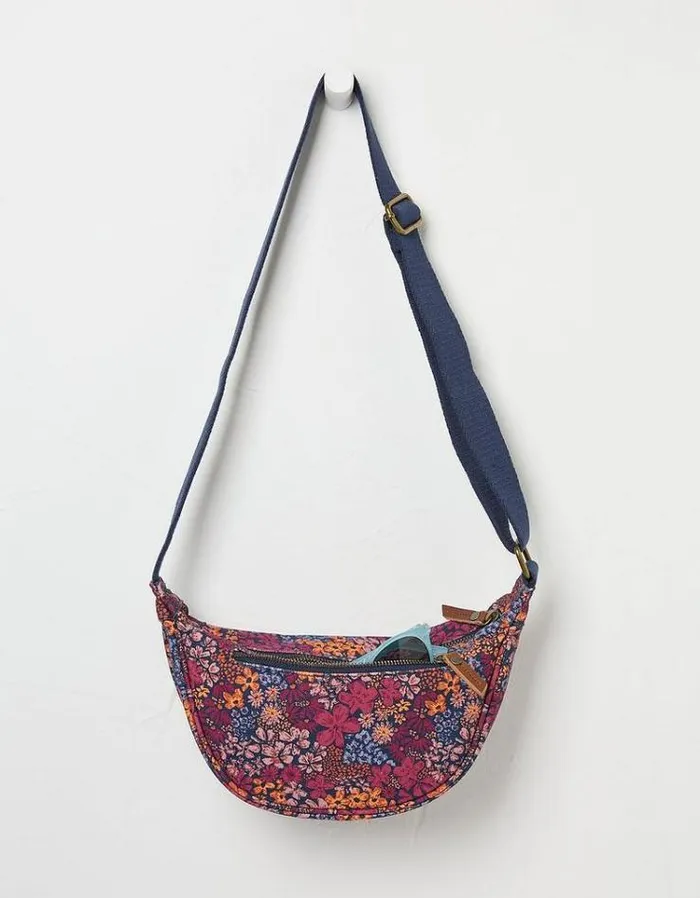 Women FatFace Bags and Wallets Jovie Printed Sling Bag Pink