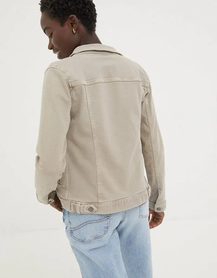 Women FatFace Coats and Jackets Tasha Denim Jacket Natural