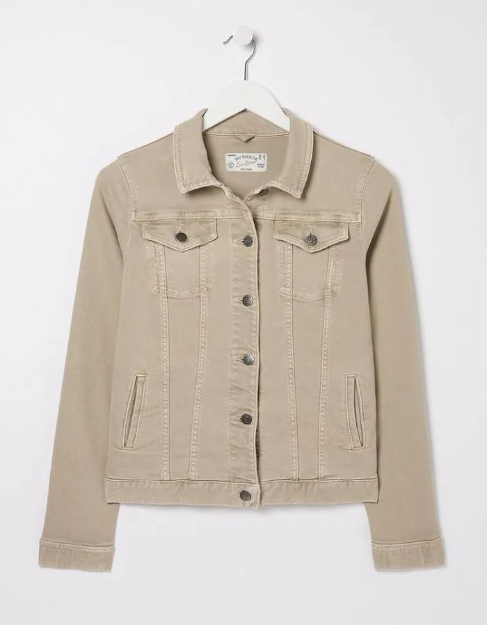 Women FatFace Coats and Jackets Tasha Denim Jacket Natural