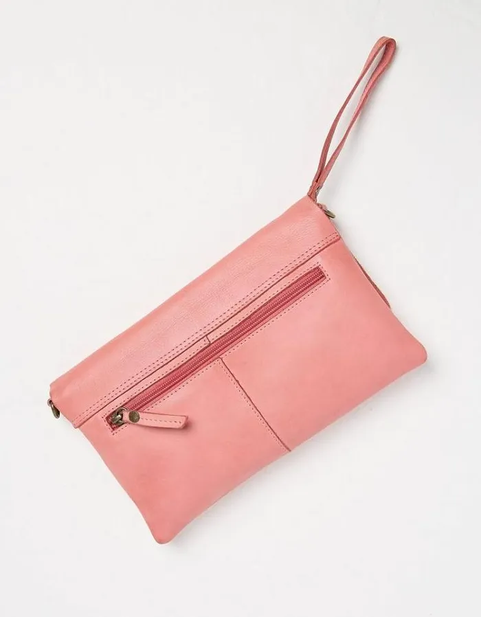 Women FatFace Copper and Black FatFace All Dressed Up Elena Wristlet Crossbody Bag Blush Pink