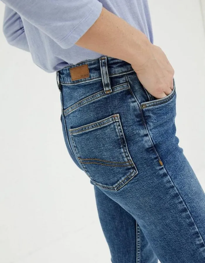 Women FatFace Jeans and Dungarees Sway Slim Jeans Vintage Blue