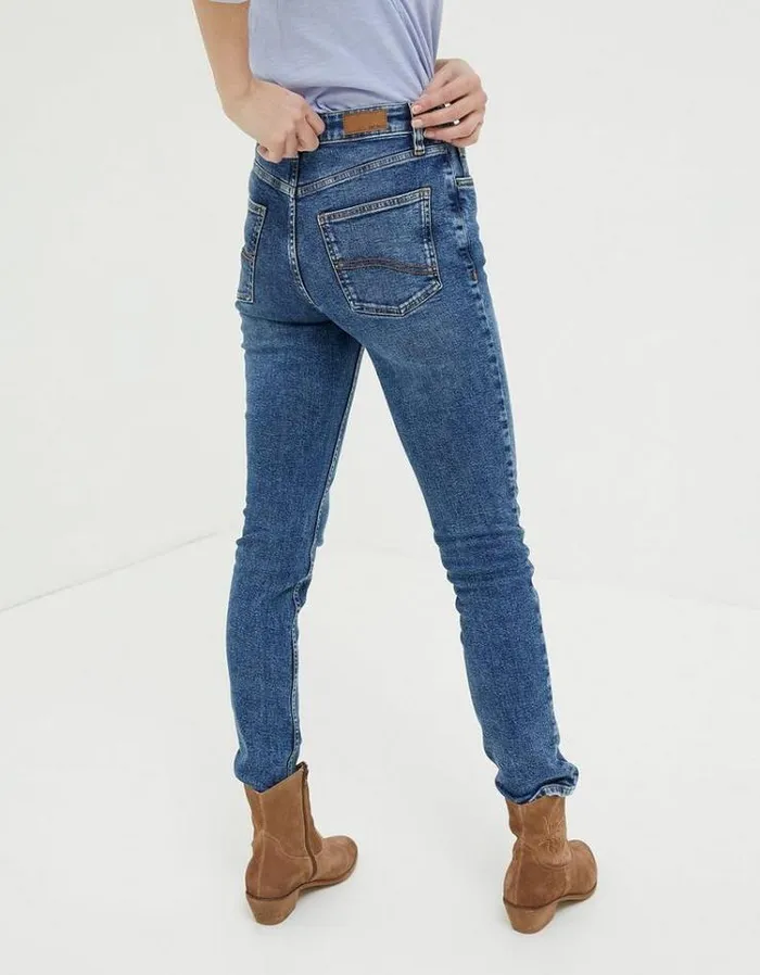 Women FatFace Jeans and Dungarees Sway Slim Jeans Vintage Blue
