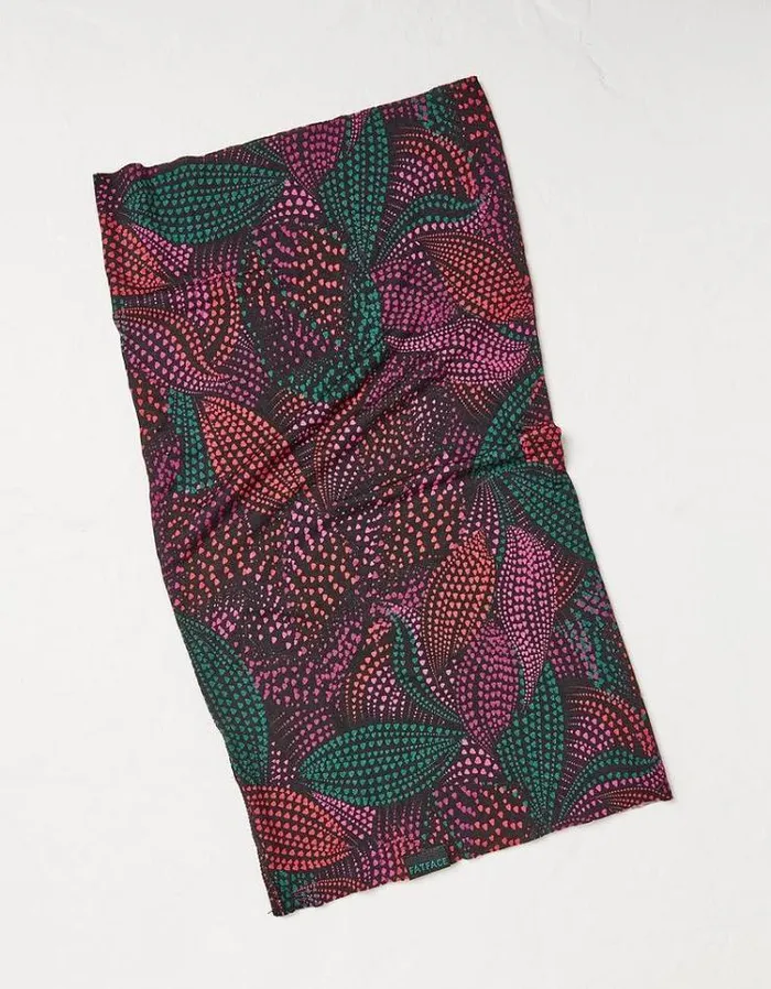 Women FatFace Scarves Waves Print Snood Black