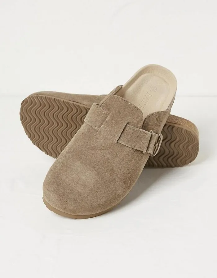 Women FatFace Slippers Elsie Outdoor Slipper Stone
