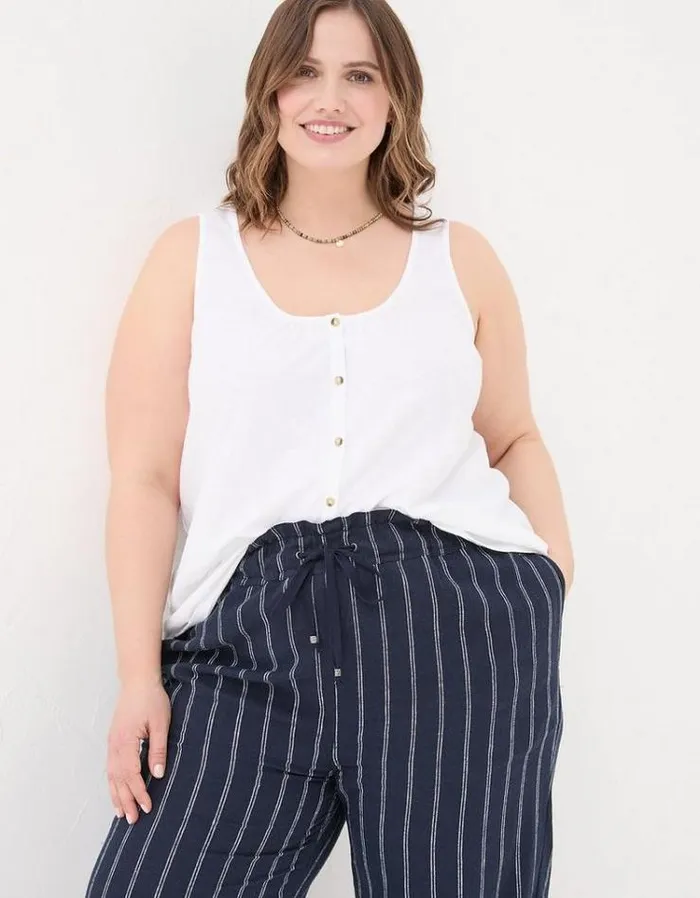 Women FatFace Tops and TShirts Flora Vest White