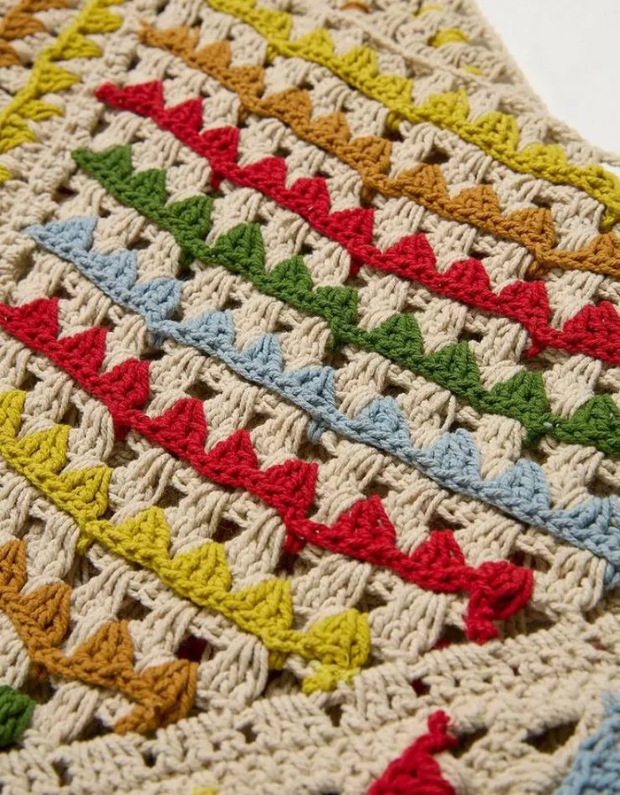 Women FatFace Vacation Shop Athena Crochet Bag Ivory