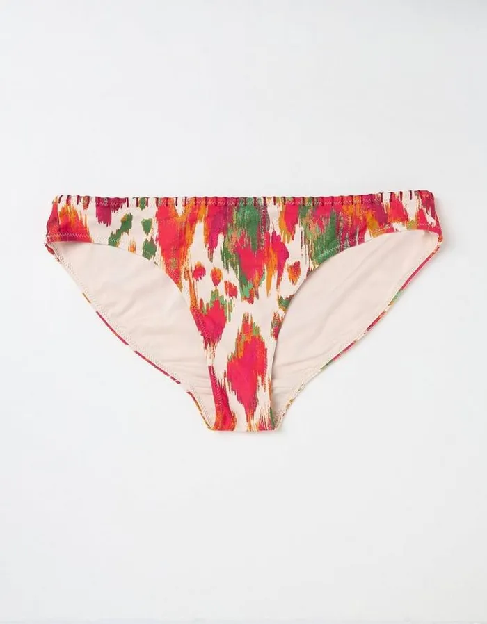 Women FatFace Vacation Shop Lora Paradise Ikat Bikini Bottoms Ivory