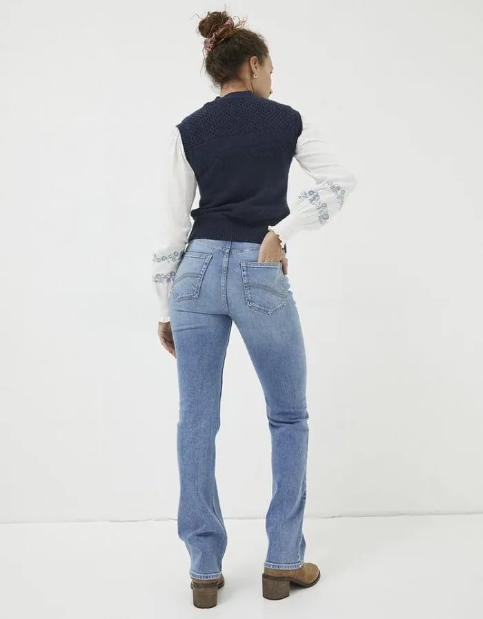 Women FatFace Women039s Sale Brooke Bootcut Mid Blue
