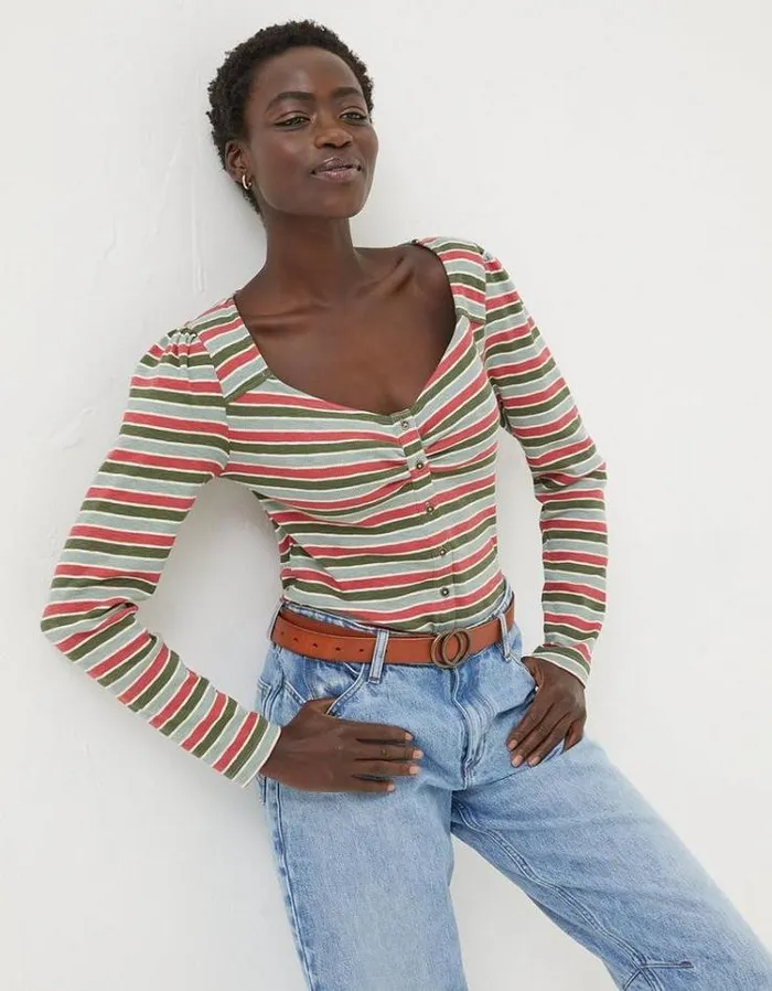 Women FatFace Women039s Sale Carly Stripe Top Multi