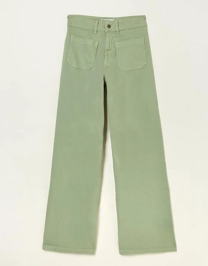 Women FatFace Women039s Sale Cassie Wide Leg Jeans Green