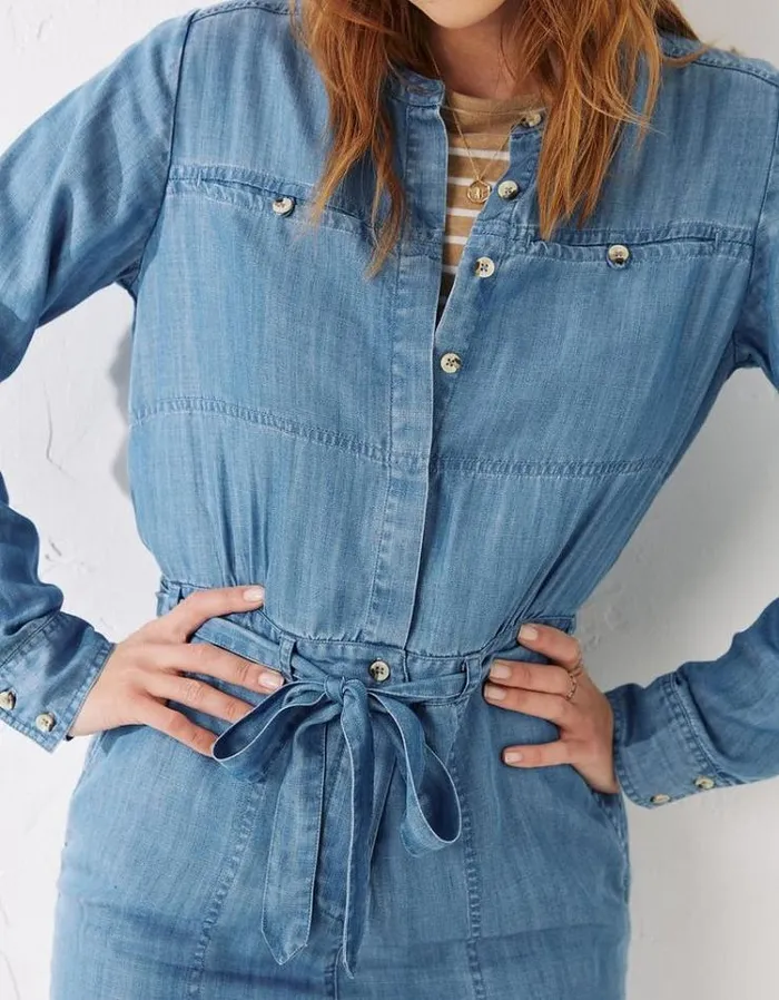 Women FatFace Women039s Sale Imogen Jumpsuit Chambray