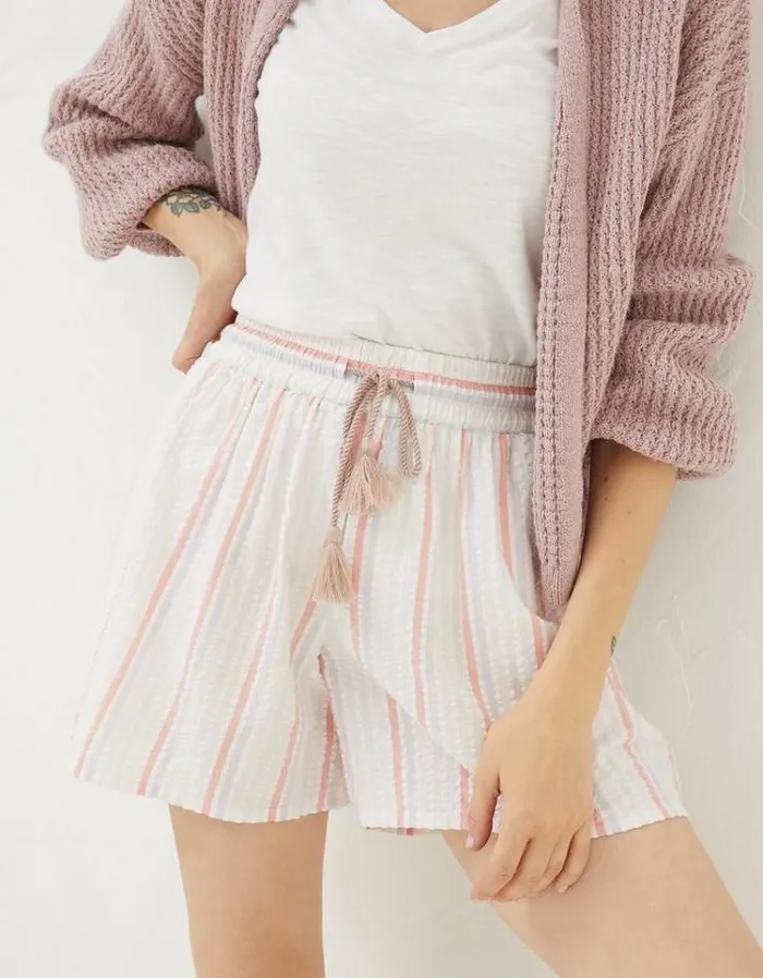 Women FatFace Women039s Sale Seersucker Stripe Shorts Multi
