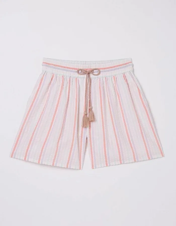 Women FatFace Women039s Sale Seersucker Stripe Shorts Multi