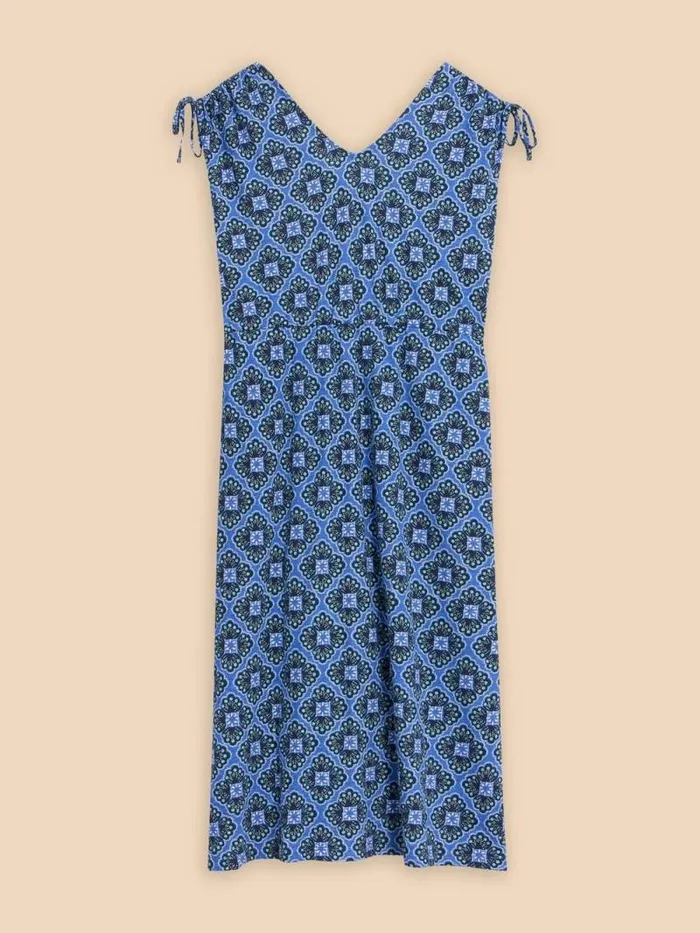 Women Freya Jersey Beach Dress Blue Print White Stuff Dresses Women Freya Jersey Beach Dress Blue Print White Stuff Dresses