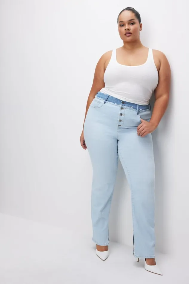 Women GOOD AMERICAN Jeans GOOD BOY STRAIGHTJEANS Indigo624