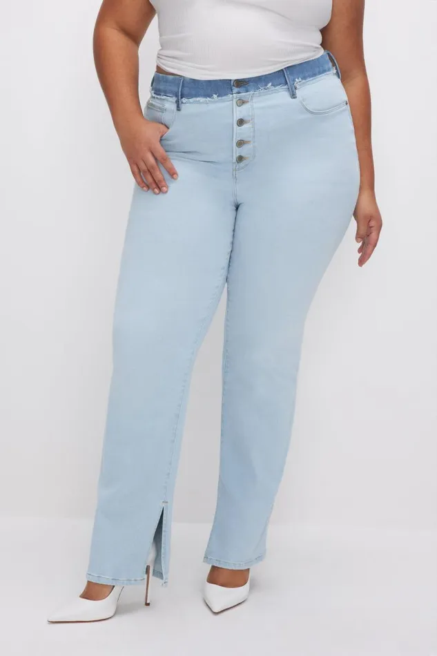 Women GOOD AMERICAN Jeans GOOD BOY STRAIGHTJEANS Indigo624