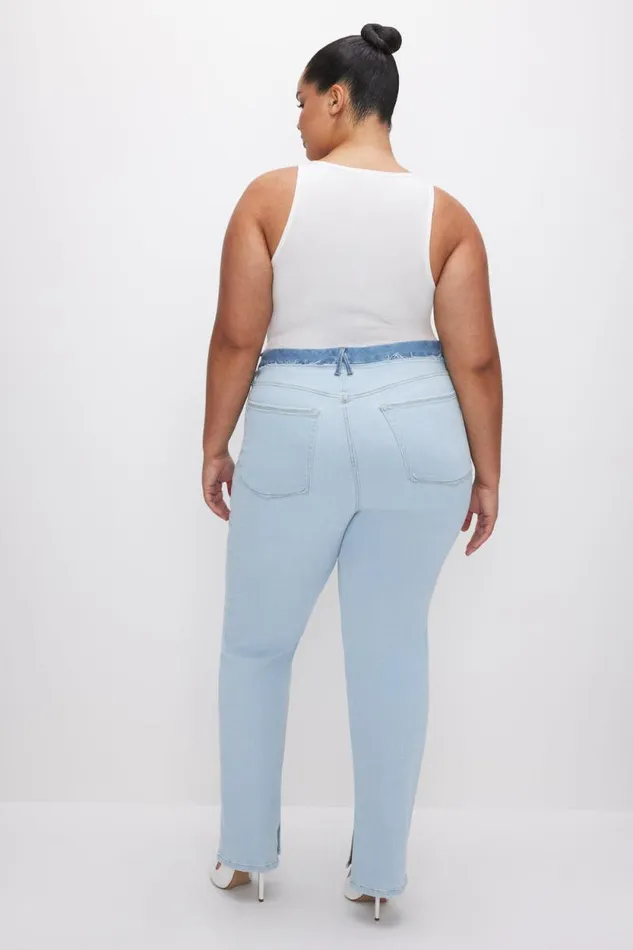 Women GOOD AMERICAN Jeans GOOD BOY STRAIGHTJEANS Indigo624