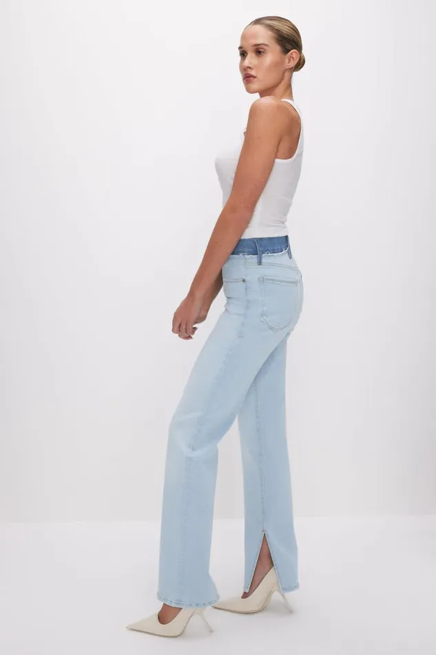 Women GOOD AMERICAN Jeans GOOD BOY STRAIGHTJEANS Indigo624