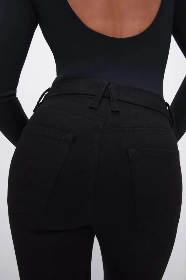 Women GOOD AMERICAN Jeans GOOD CLASSIC BOOTCUTJEANS Black001