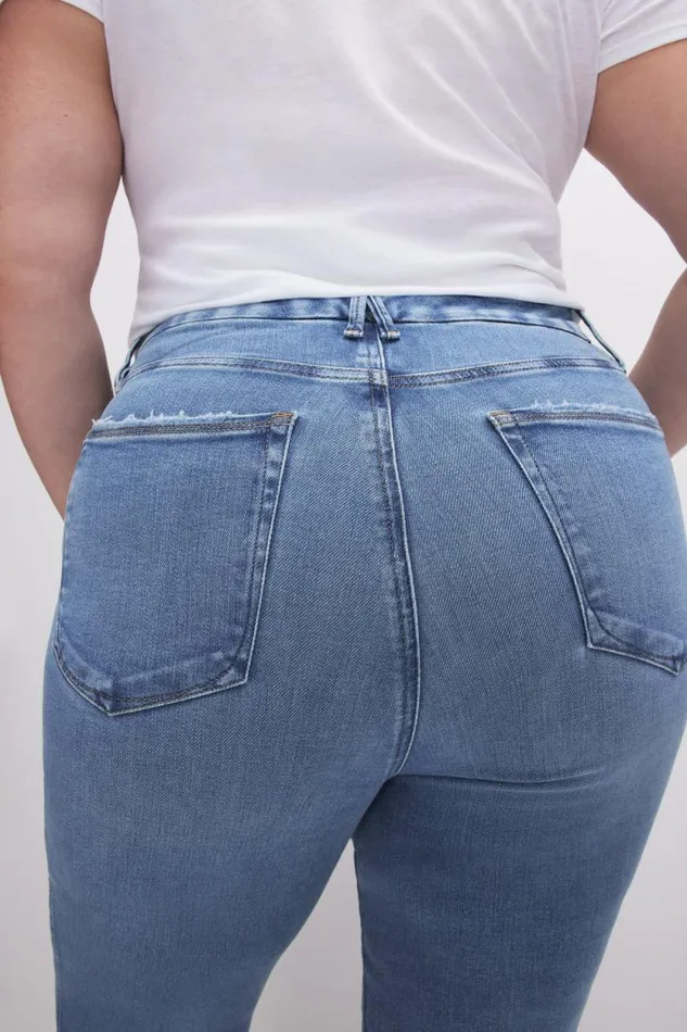 Women GOOD AMERICAN Jeans GOOD CURVE STRAIGHTJEANS Indigo628
