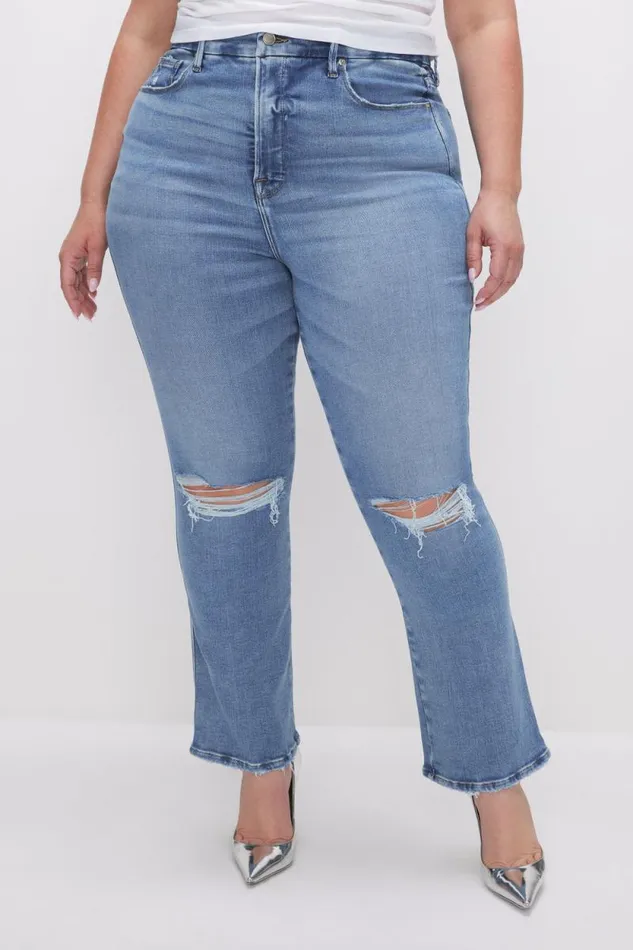 Women GOOD AMERICAN Jeans GOOD CURVE STRAIGHTJEANS Indigo628
